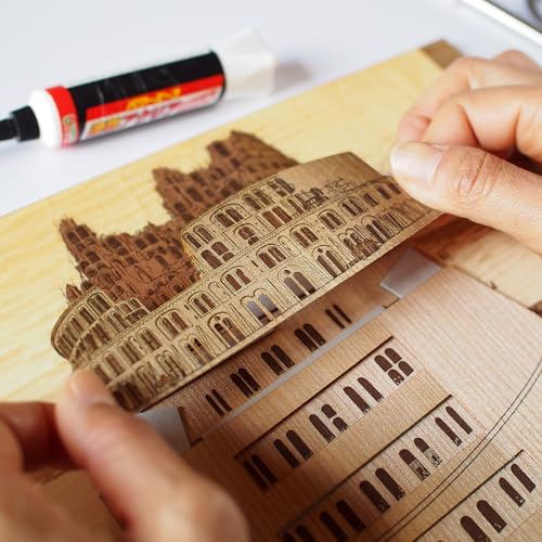 KINOWA "Tower of Babel II" Woodcut Original Handmade Kit, Masterpiece by Bruegel, Made in Japan