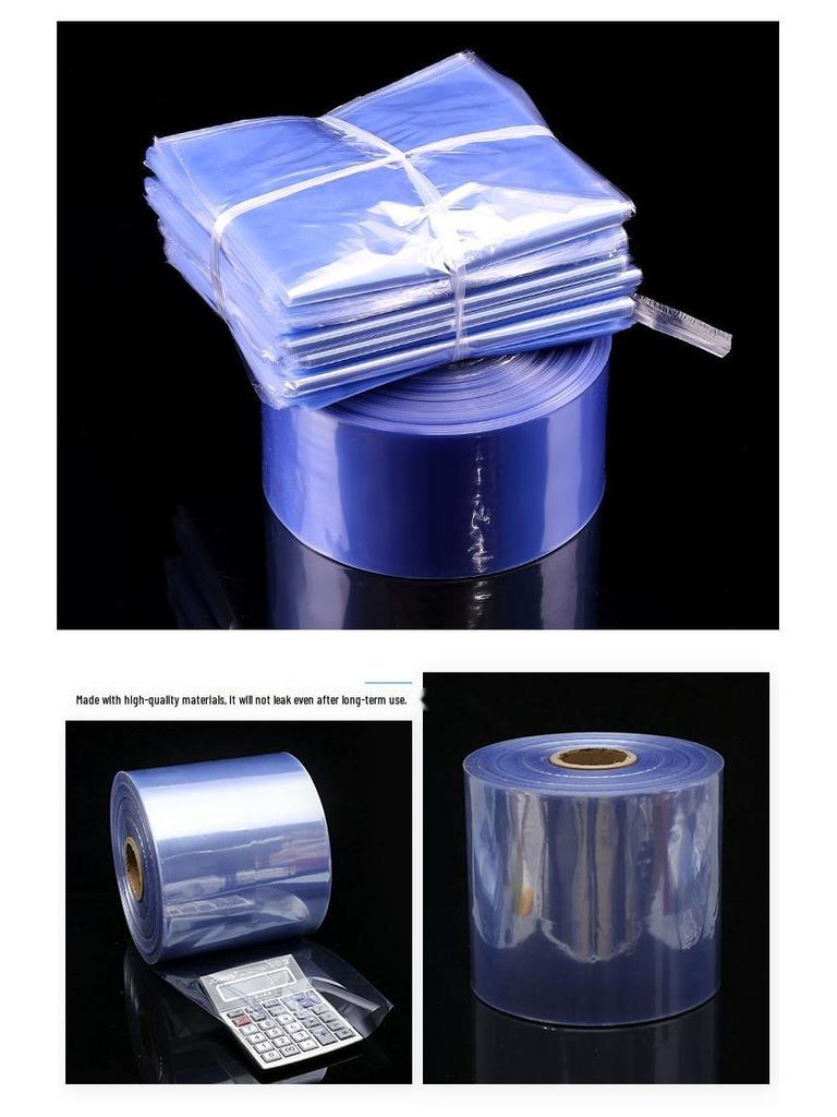 Large PVC Heat Shrink Film for Hairdryer Packaging, Sealing, and Household Use.