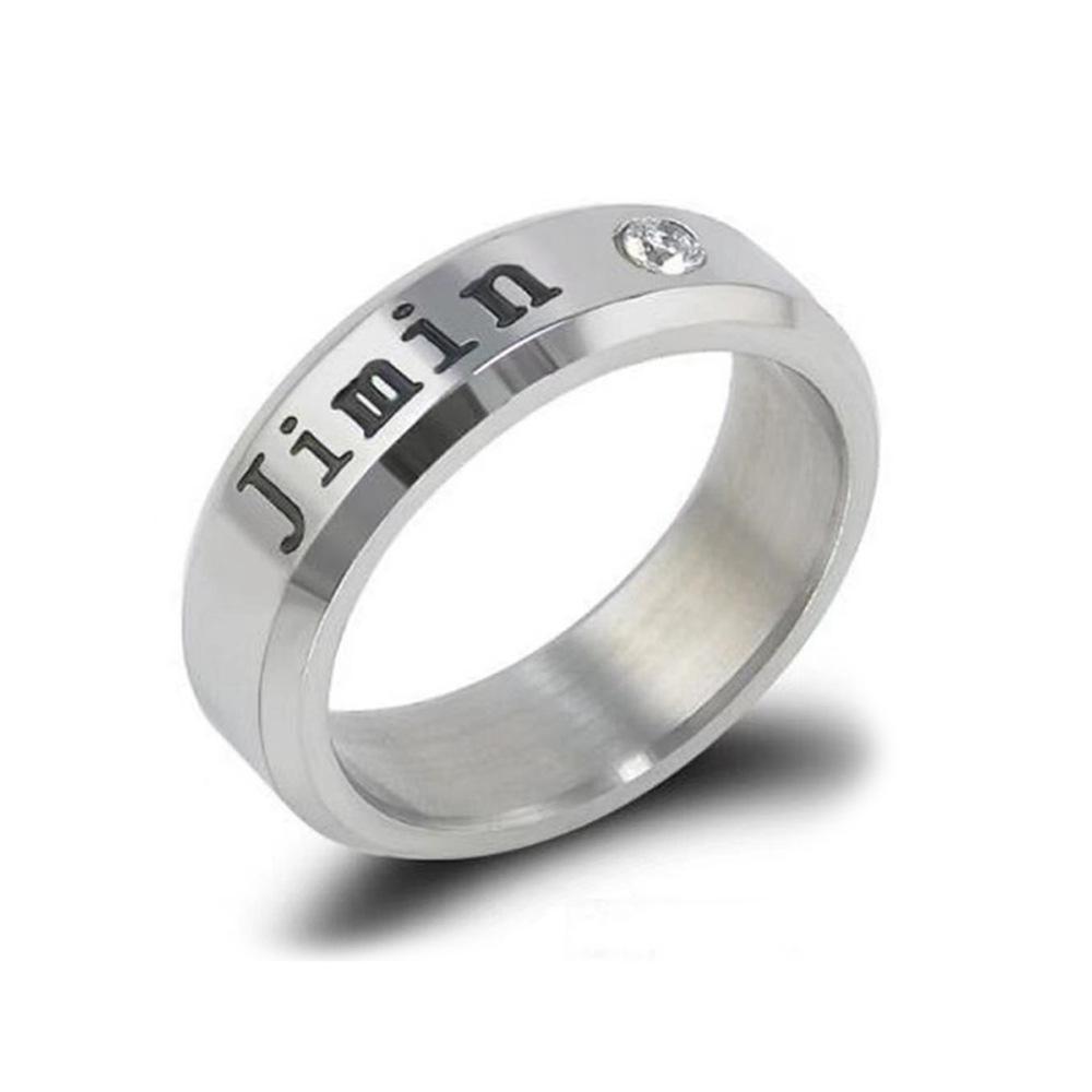 BTS Same Style Birthday Name Rings - Min Yoongi, Park Jimin, Kim Taehyung, Jung Hoseok, Jeon Jungkook