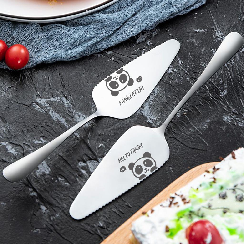 Cake Pizza Shovel 304 Stainless Steel Pizza Cookie Cutter Cake Spatula Serrated Edge Cake Server Pastry Accessories