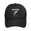 Baseball Caps Lebanon Lebanese Flag Map Mesh Hats Fashion Summer Men Women Hats