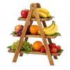 3 Tier Tray Stand Rectangle Wooden Plate Snack Serving Tray Detachable Fruit Dessert Stand Food Placement Bracket for Home Deco