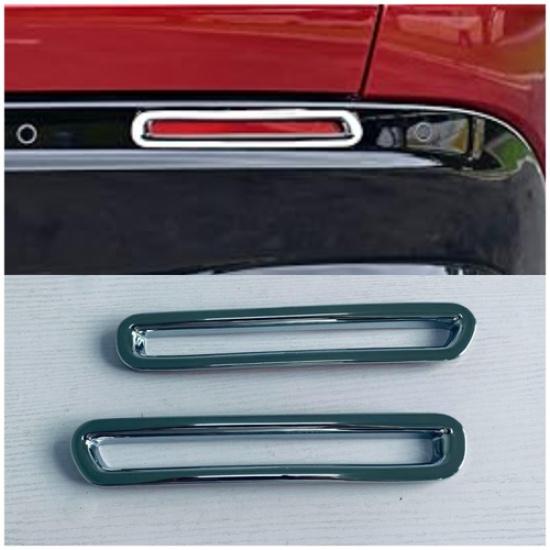 Chrome Rear Fog Light Lamp Frame Cover Trim For -2024 Honda HRV HR-V 2pcs