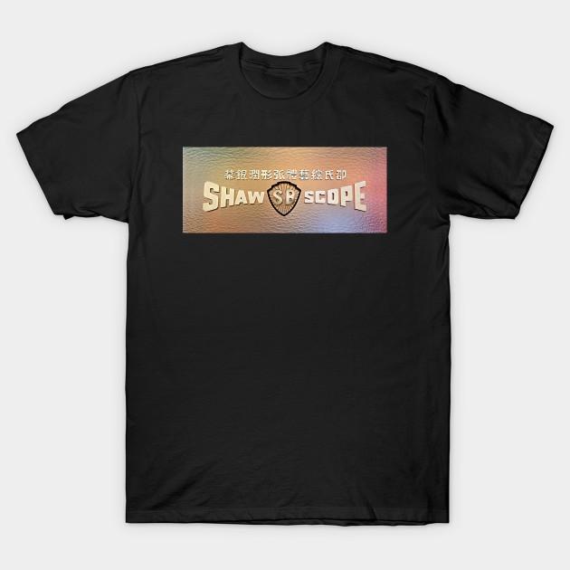

Men Black Print T-shirt Shaw Brothers Logo No-Cut Transfer Paper Print Cotton Tshirt 3XL чёрный