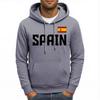 Spain Letter National Flag Printing Hoodies Male Pocket Casual Streetwear Autumn Hip Hop Man Pullover Fleece Comfortable Hoody