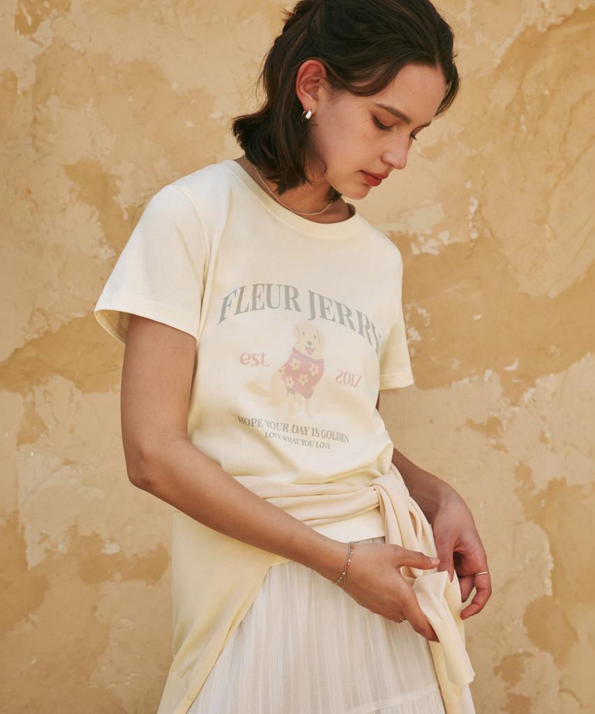 ZEROSTREET Golden Jerry Short Sleeve T-Shirt / Cream