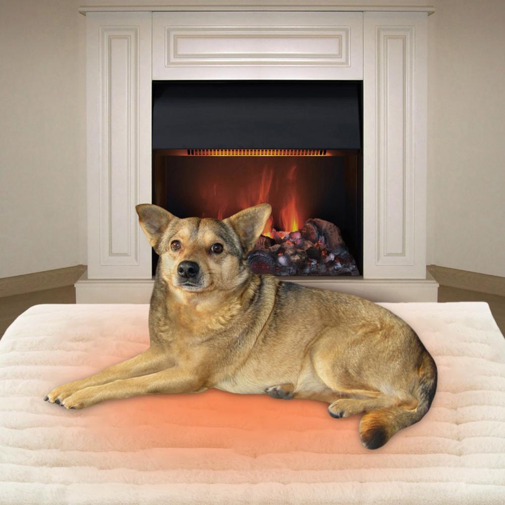 Kjæledyrsikkerhetspute Koselig selvvarmende kattesengpute for innendørs utendørs matte med sklisikker bunn termisk for innendørs