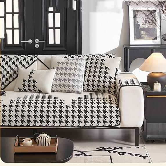 Modern Simple Stooth Sofa Cover All Inclusive Chenille Couch Protector Universal for All Seasons Dustproof Furniture Mat Blanket