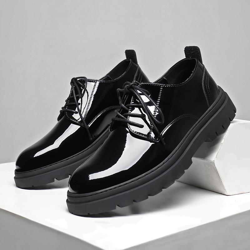 Fashion Hot Sale Casual Leather Shoes for Men Lace Up Oxford Footwear Outdoor Office Mens Formal Dress Shoes Elegantes Business Sneakers