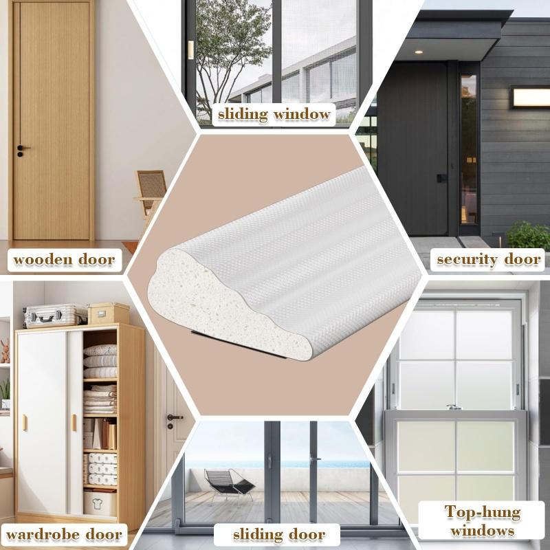 3M/6M New Wedge Weather Stripping,Acoustic Insulation Foam Door Window Weather Seal Strip,Soundproof Weatherstripping,Gap Filler