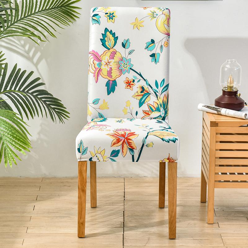 Stretch-Stuhlbezug für Esszimmerstühle, schmutzabweisend, Sitzbezug für Wohnzimmer, Hochzeit, Küche, Hotel, Zeremonie, Bankett, Büro, abnehmbar