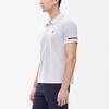 Fila Athletics Soft Solid Logo Knitted Short Sleeve Polo Shirt Men Tops Earth-Gray A11M231121F-GY
