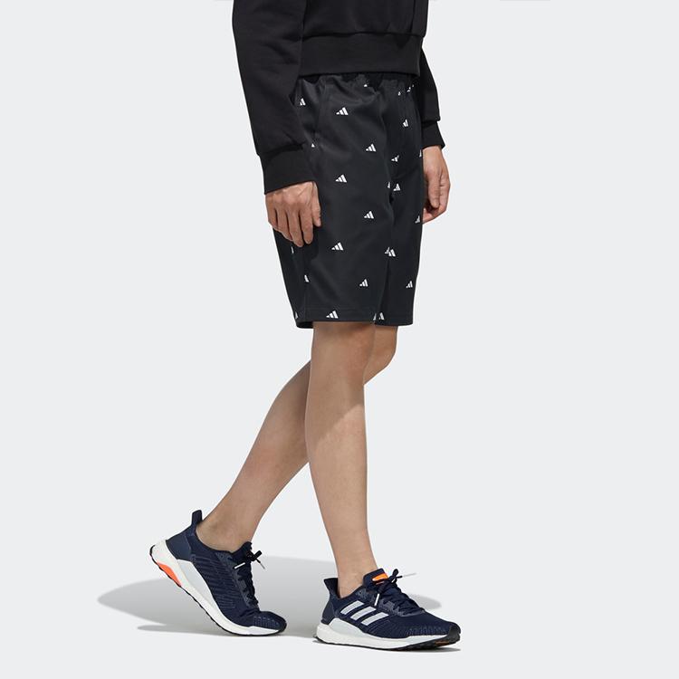 Adidas Shorts with Full Print Logo Men Shorts Black GJ5107