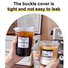 10Pcs Clear Plastic Cup With Strawless Lids Disposable Cups For Iced Coffee Or Juice Party Smoothie Milkshake Cold Drinks