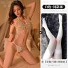 Sexy Erotic Underwear Perspective Butterfly Lace-up Pajamas Open Crotch Free of Hot Belly Pockets Pure Desire To Subdue Three Points of Temptation