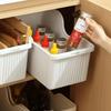 Compact Plastic Kitchen Bin with Wheels and Open Top for Effective Dish Storage