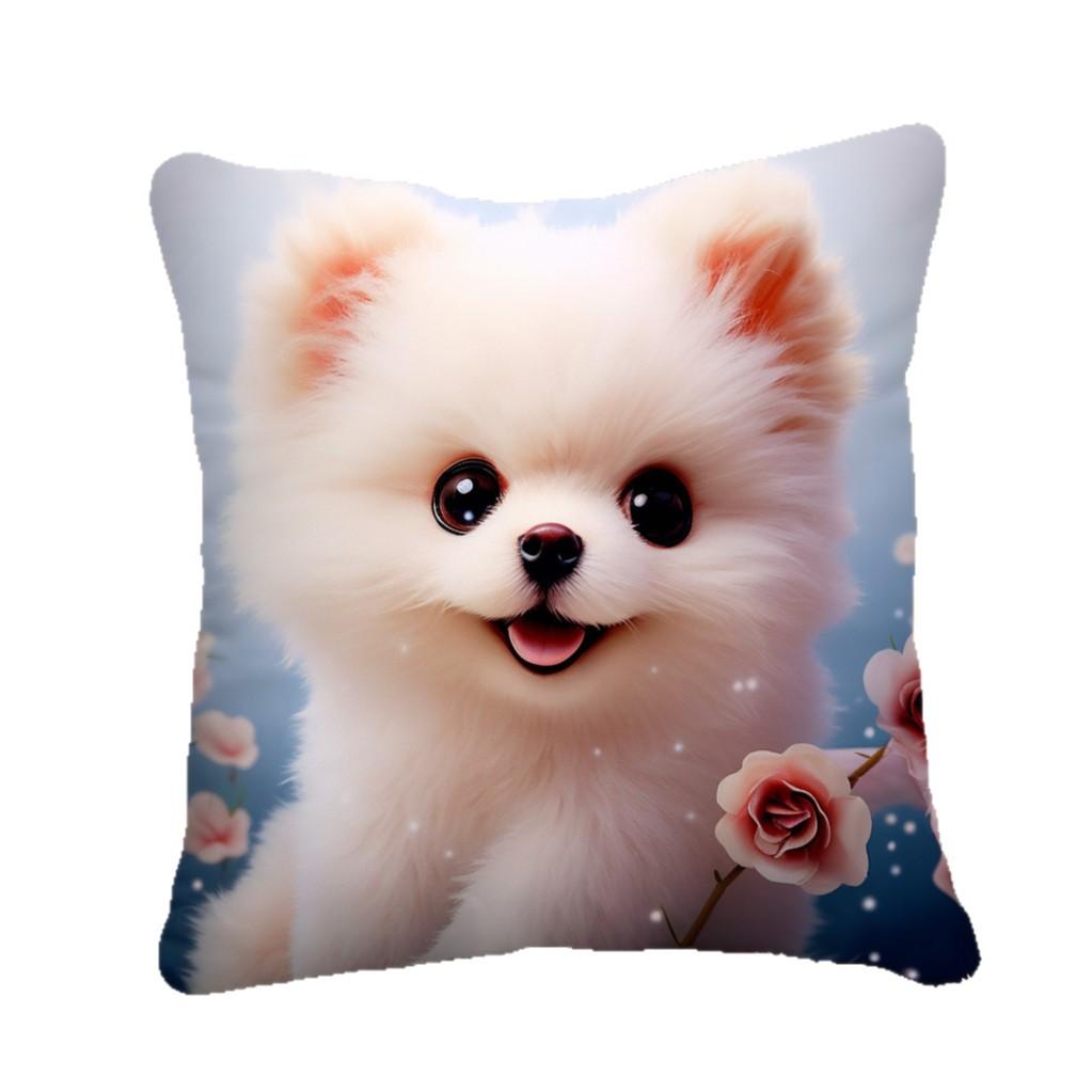 Cute Cat Pillow Pillow Sofa Cushion Bedside Cushion Office Waist Support Back Cushion Waist Car Cushion Cover