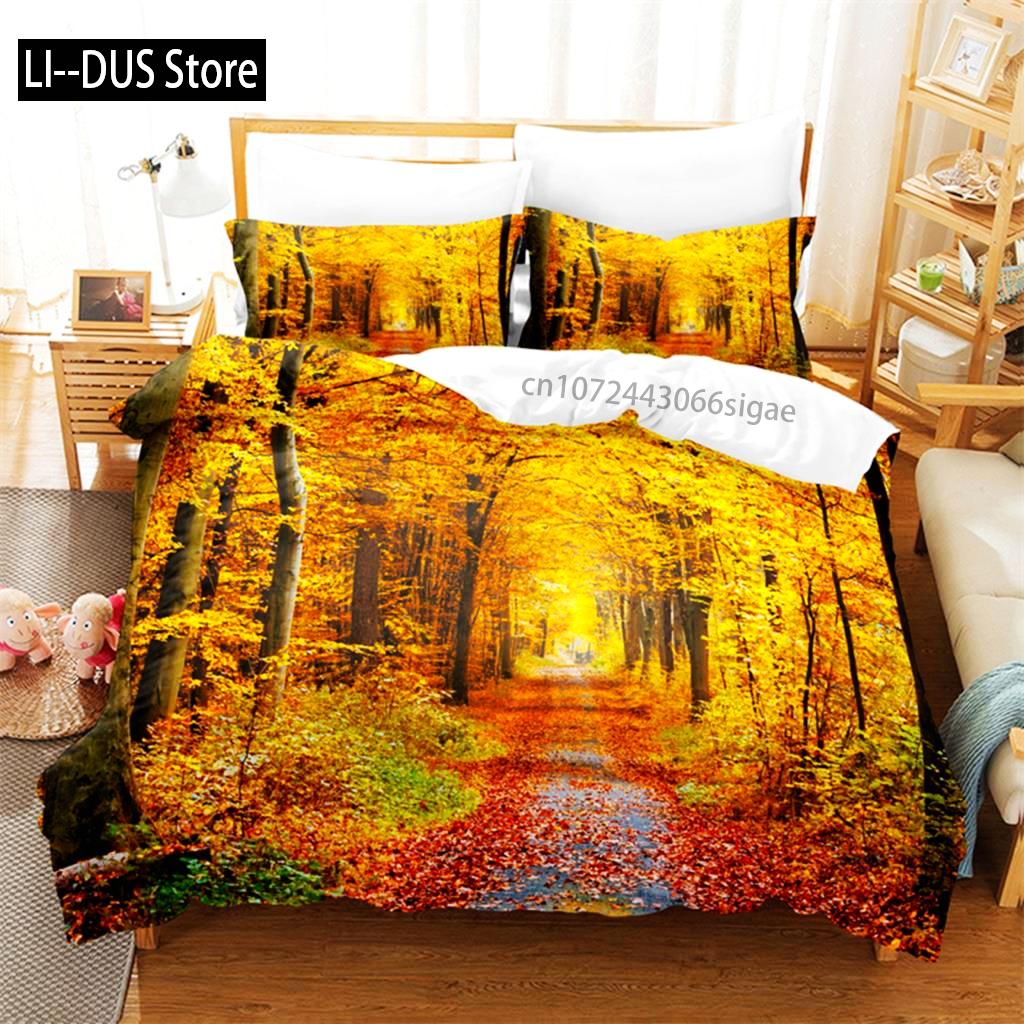 Dense Forest Bedding Set Duvet Cover Set 3d Bedding Digital Printing Queen Size Bedding Set Fashion Design