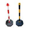 85cm Traffic Cone Barrier Parking Post Portable Traffic Bollard Parking Pole Sideways Construction Lot Road Markers Warning Pile