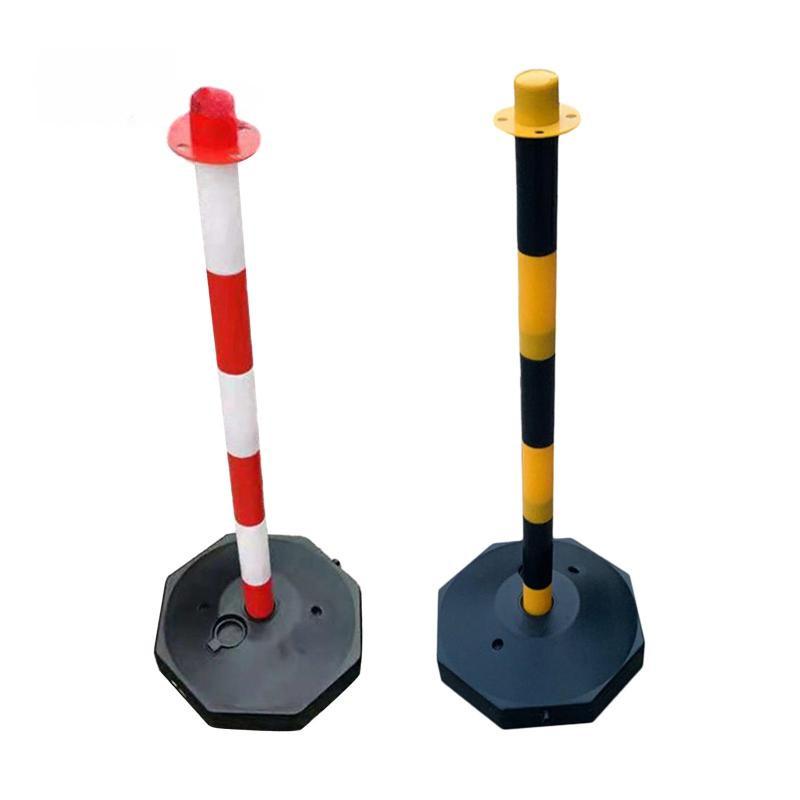 85cm Traffic Cone Barrier Parking Post Portable Traffic Bollard Parking Pole Sideways Construction Lot Road Markers Warning Pile