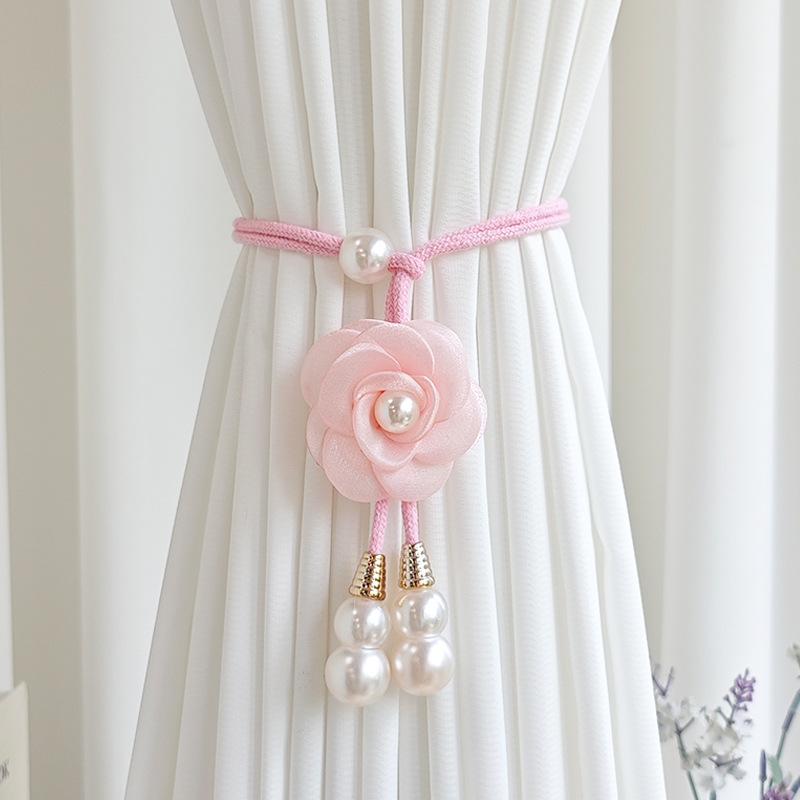 2pcs Elegant Curtain Tiebacks Floral-like Design, for Living Room, Bedroom, Wedding, Party Decor - Durable Polyester Curtain Accessories