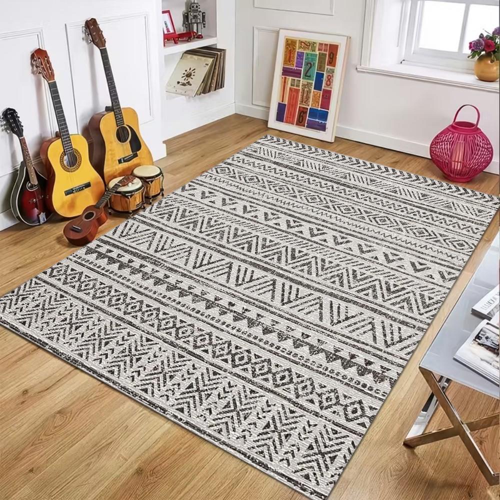 Outdoor Rugs Reversible Outdoor Plastic Straw Rugs Boho PatioIndoor Carpets RV Mat for Family Camp Picnic Bedroom Area Rug