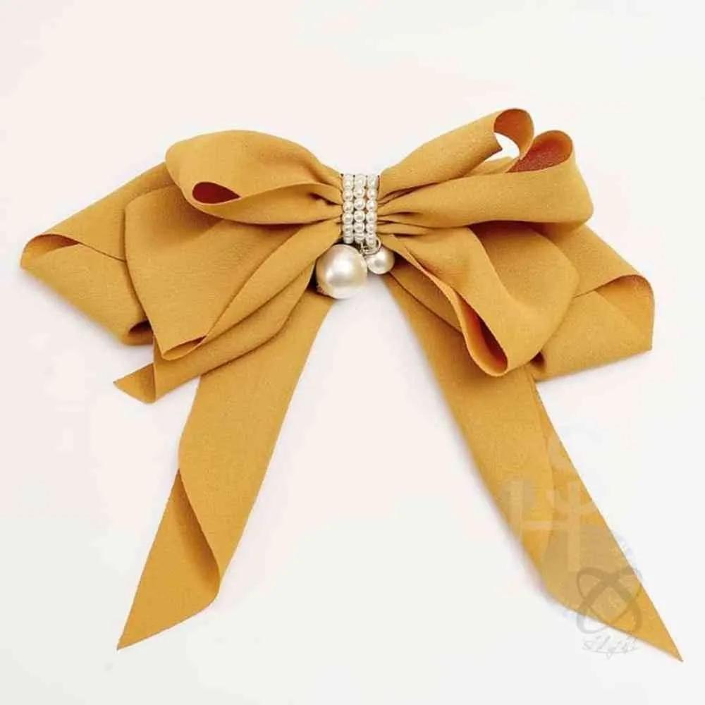 Butterfly Pearl Automatic Hairpin Yellow Automatic Pin Women s Hairpin Female Hairpin
