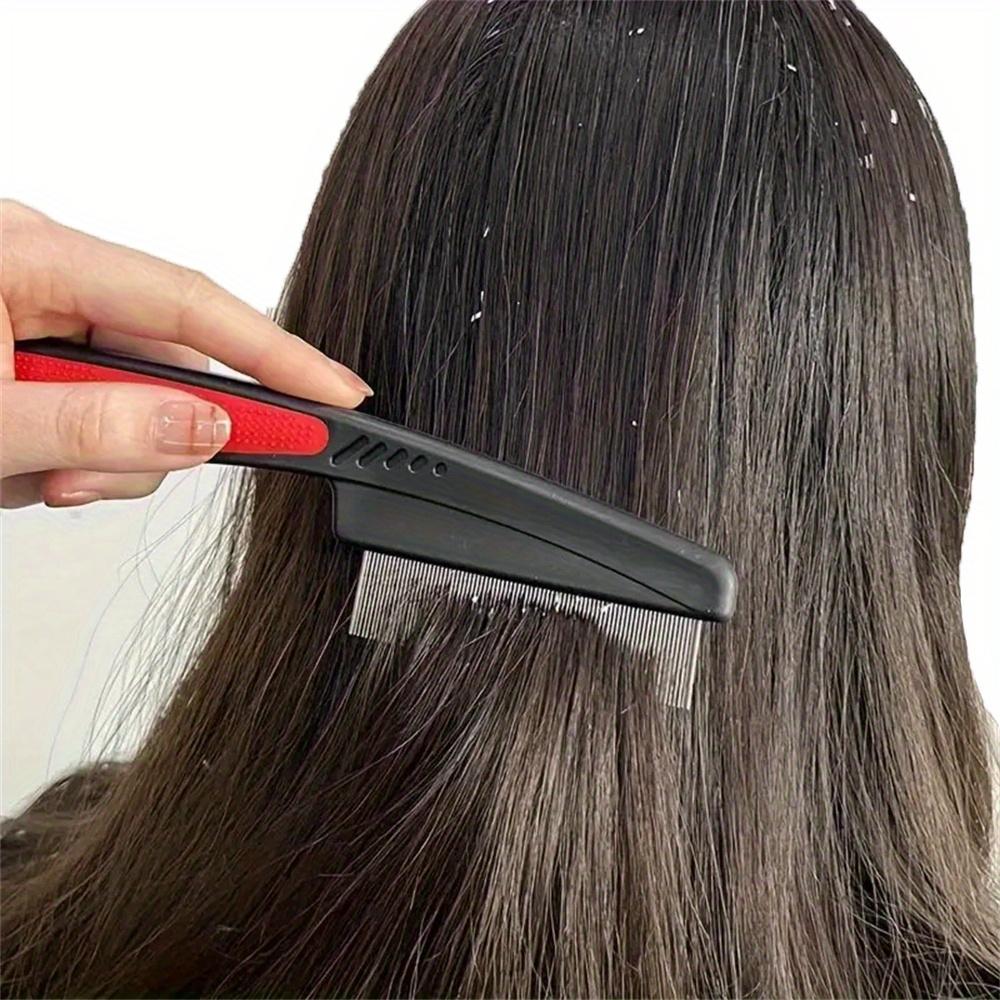 Stainless Steel Fine Tooth Comb Tweezers Comb Comb Dandruff Comb Professional Head Nit Removal Hair Comb