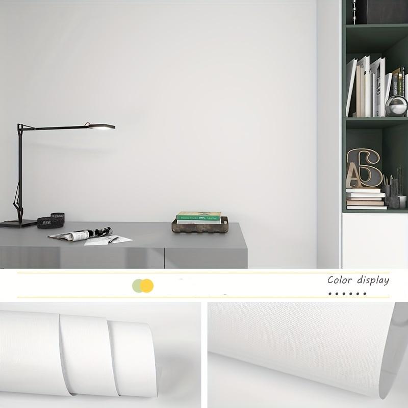 1 Roll 3meter Self-Adhesive Wallpaper, Self-Adhesive Paper, Waterproof Removable Living Room Kitchen Bedroom Dormitory Wallpaper белый