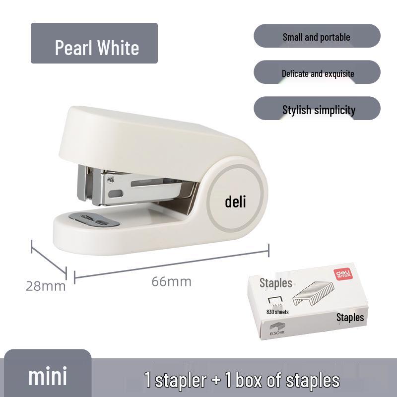 Mini Effort-Saving Stapler Set TA201 with Staples - Ideal for Students
