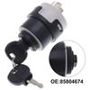 Ignition Starter Switch With 2 Keys For JCB For New For Holland NH Case For JCB 4CX  85804674 Car Interior Parts Accessories
