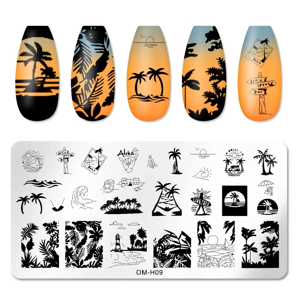 Nagelstempelplatten mit Schlangen- und Leoparden-Motiv, englische Buchstaben, Liebe, Herz, Blätter, Blumen, Design, Druckplatten, Nagelkunst, Schablone, Stempelwerkzeug