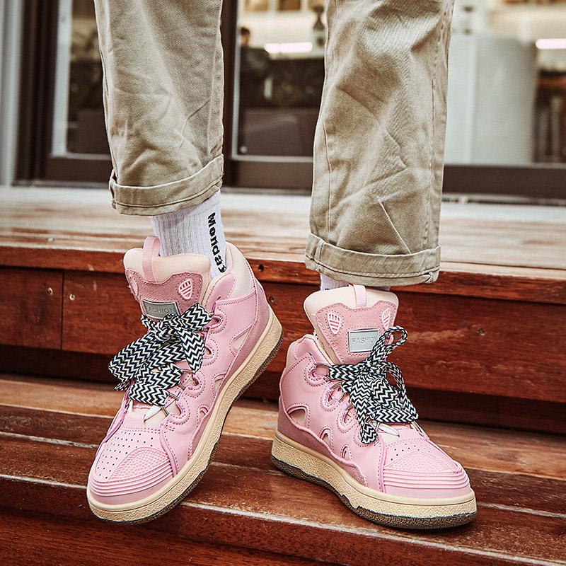 Dicksohlige Dad Shoes Herren Damen 2025 Sommer Herbst Schnürschuhe Chunky Sneaker Freizeitschuhe Skateboard Schuhe Mischfarbe Sportschuhe