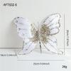 Shatter Resistant Glittering Butterfly Christmas Tree Ornament 25Cm Velvets Design Indoor Outdoor Holiday Party Decoration