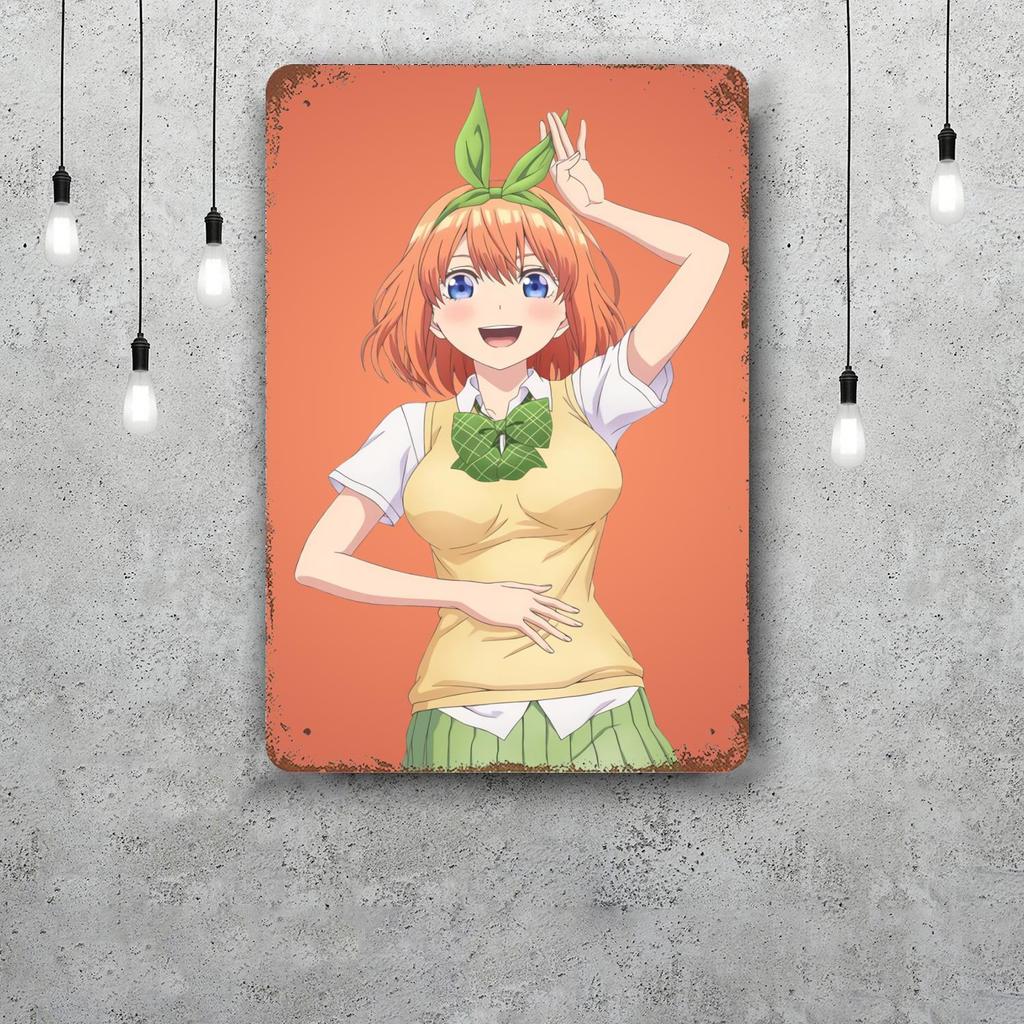 quintessential quintuplets TV drama Retro Vintage Tin Sign Poster Decorative Plaque Metal Plate Wall Decor