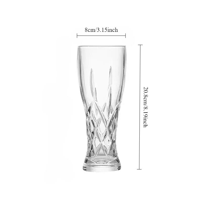 330ml/500ml Kreative Große Kapazität High-End Trinkbecher Gravierte Glasbecher Bierkrüge Hochwertige Handwerksbecher Fassbierbecher