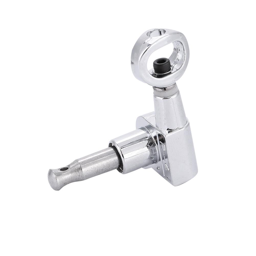 Hollow Handle Tuning Pegs Locking Machine Heads for Acoustic Electric Guitar (Silver 6R)