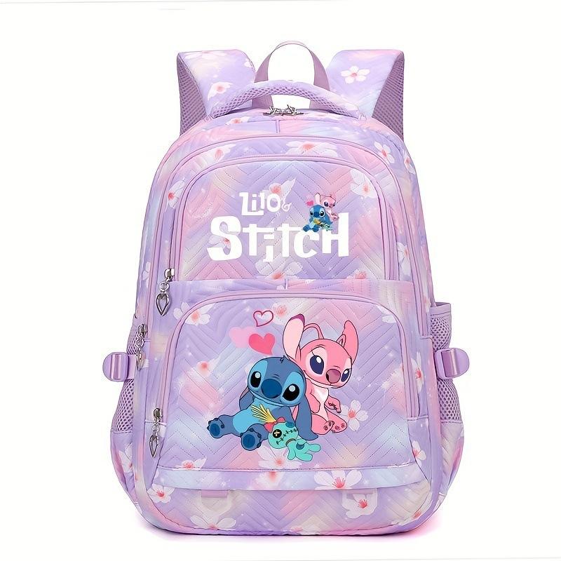 Stitch Student Backpack for Boys Girls Colorful Stylish School Bag Large Capacity Breathable Versatile
