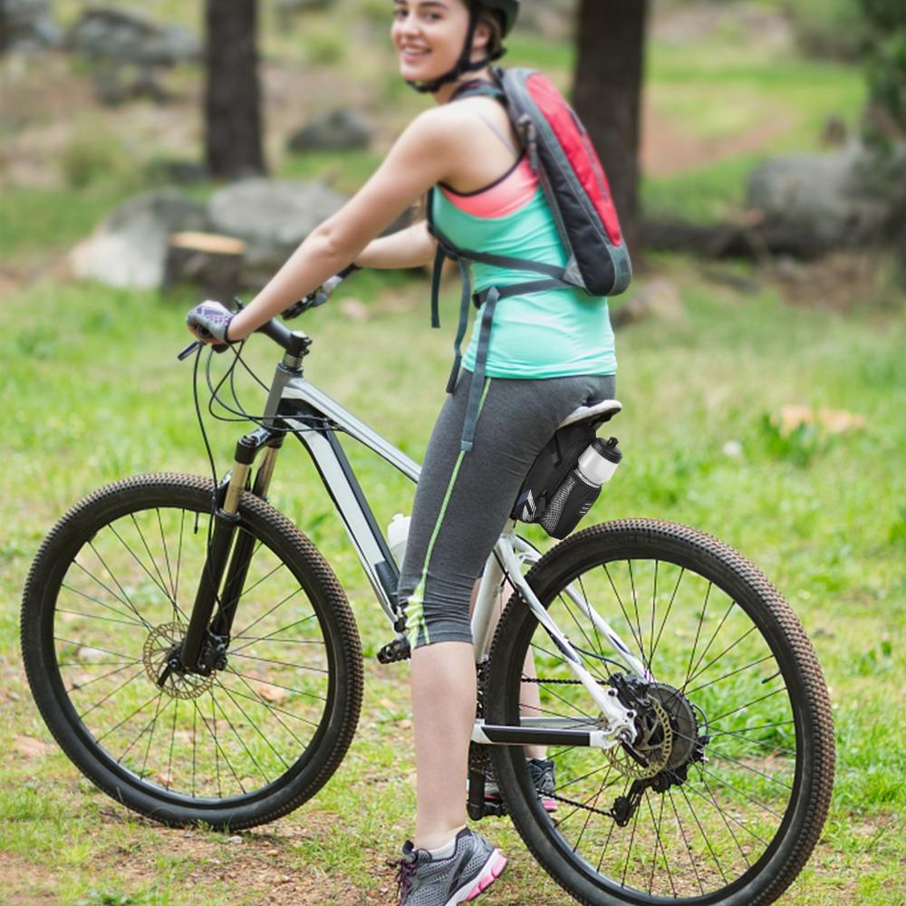 Polyester Bike Saddle Bag with Reflective Cycle Storage Bag Bike Under Seat Pack  Mountain Bike
