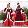 New Christmas costume: Christmas Queen Old People's Party cosplay Performance costume Little Red Riding Hood long dress