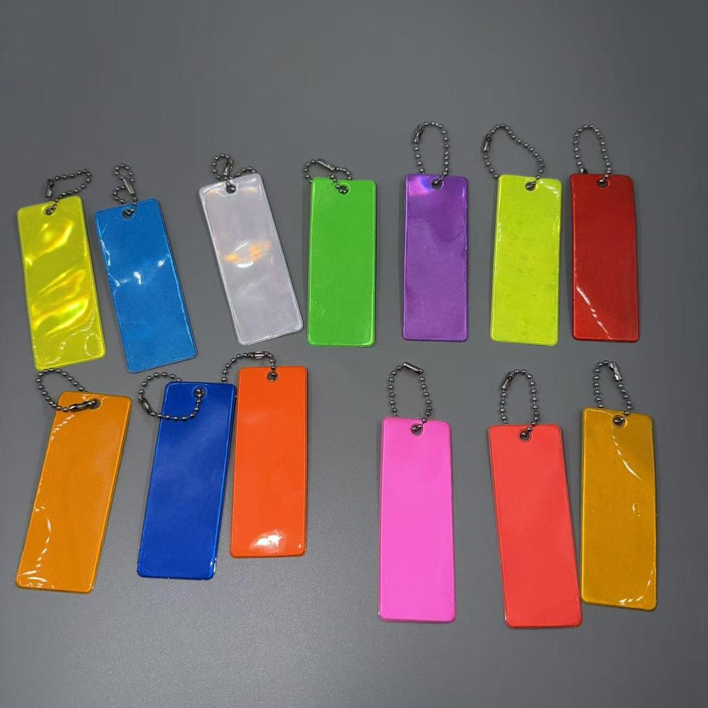 Reflective Star Chasing Keychain: 13 Color Streamer Pendant for Bicycles