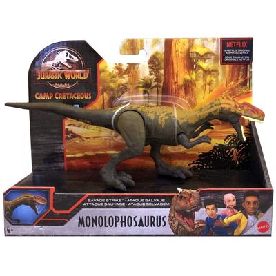 Mattel Jurassic Survival Camp 2021 Savage Strike Action Figure Monolophosaurus MATTEL JURASSIC WORLD CAMP CRETACEOUS SAVAGE Strike Action Figure