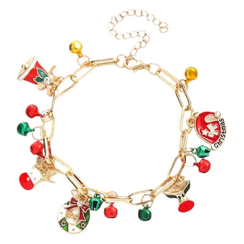 New Christmas bracelet snowflake pendant bracelet Christms Christmas multi-element alloy bracelet