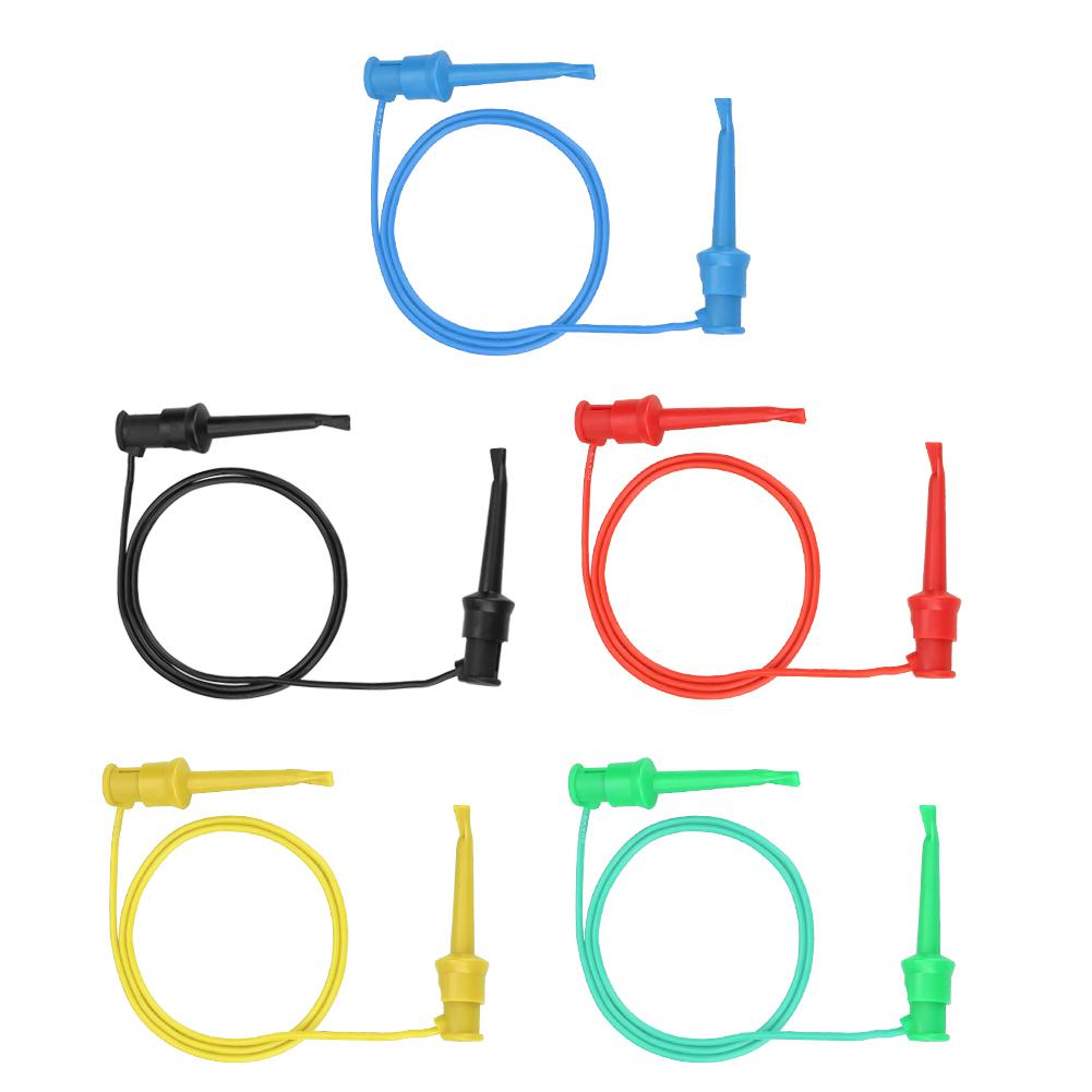 5Pcs Colorful Multimeter Electrical Test Dual SMD IC Silicone   Test Clip Hook
