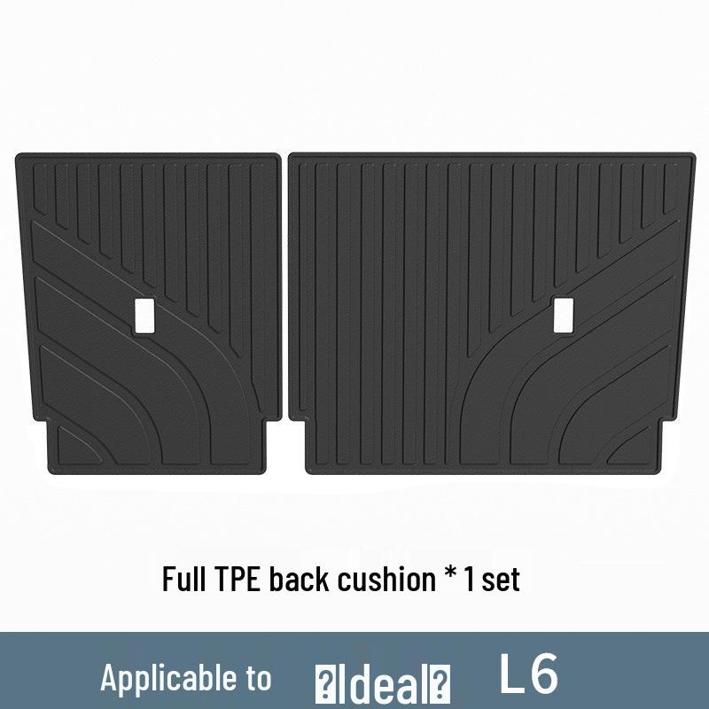 Li Auto L6 Trunk Mat & Backrest Pad - Three-Row Seat TPE Modification Accessories