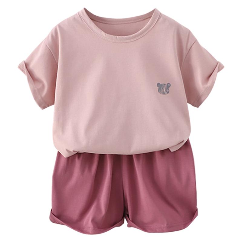 3-18 Years Kids Teenager Summer Clothes Set T-shirt Top and Shorts