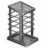 Square Kitchen Utensils Storage Holder Black White Kitchen Countertop Storage Rack  Kitchen Use