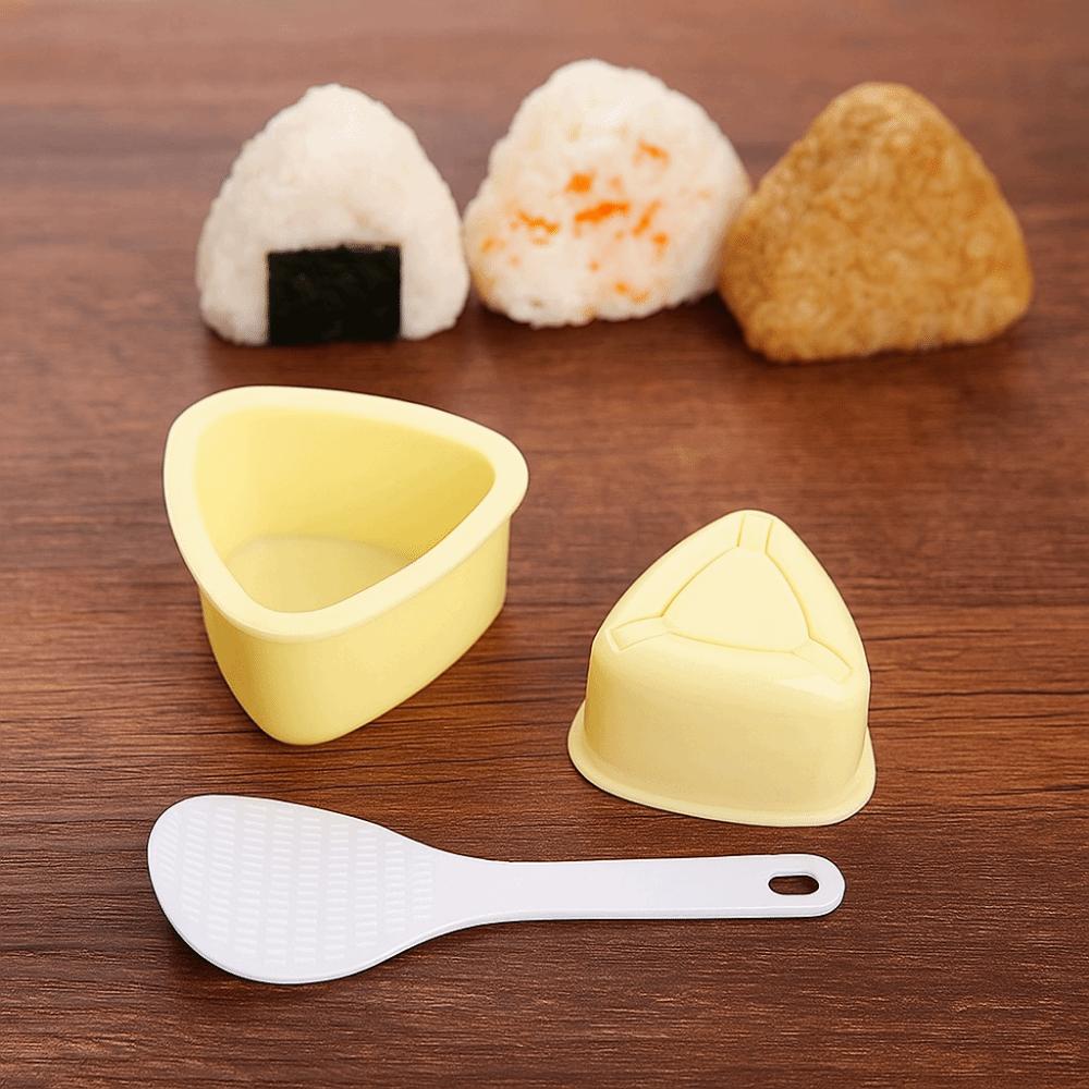 3Pcs/Set Triangular DIY Sushi Mold Plastic Rice Ball Mold Practical Baby Rice Molds Kitchen