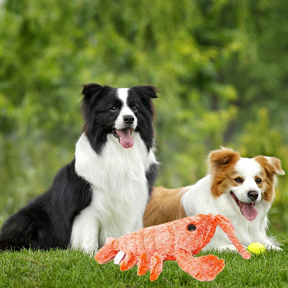 Moving Puppy Chew Toys Floppy Lobster Interactive Dog Toy Interactive Dog Toys To Keep Them Busy for Medium Dogs Teething