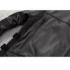 Chinese Size Motorcycle Cowhide Genuine Leather Jacket Men Slim Stone Milled Retro Jacket Calfskin Coat Men Moto Biker Riding Clothes
